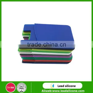 Low Price Silicone Card Pocket With 3M Sticker,High Quality Silicone Card Holder thumbnail-5