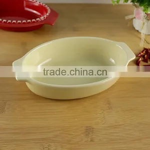China Factory Supplier Custom Ceramic Cookware Oval Casserole thumbnail-3