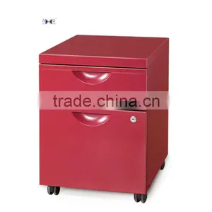 Hot Sale Office Furniture Lockable 2 Drawer Steel Movable File Cabinet thumbnail-1