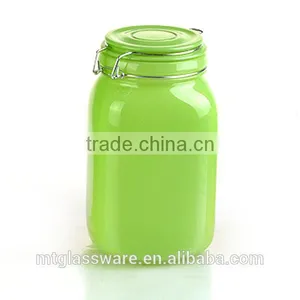 Ceramic Cookie Jar,Machine Made Glass Jar With Seal Clip thumbnail-3