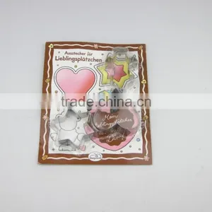 3pcs Set Xmas Stainless Steel Cookie Cutters, Kitchenware in Cardboard thumbnail-1