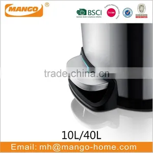 10L/40L Stainless Steel Pedal Trash Bin thumbnail-3