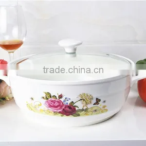 Ceramic Microwave Pot With Glass Lid thumbnail-6