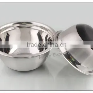 Stainless Steel Bowl With Anti Skid Silicone Base thumbnail-1