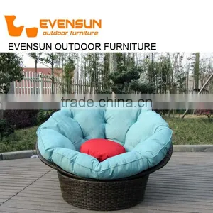Patio Furniture Rattan Wicker Living Room Office Swivel Chair thumbnail-3