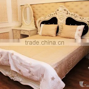 Hand Embroidered Blanket With Various Design and Colour, 100% Handmade in Vietnam thumbnail-4