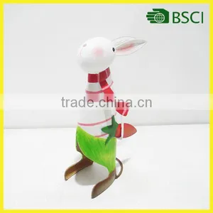 Home Accessory Metal Rabbit Craft Metal Made Garden Decoration thumbnail-1