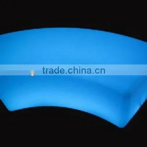 Modern Lighting Plastic Lounge Rechargeable LED Bench With 16 Colors Change thumbnail-1
