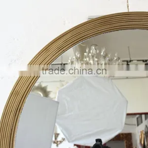 Iron Round Framed Mirror for Home Decor MH-2042-01 thumbnail-3
