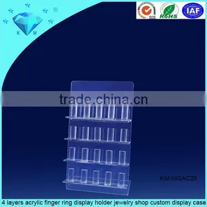 Promotional Good Quality Beautiful Exquisite Transparent Acrylic Finger Ring Display Stand thumbnail-6