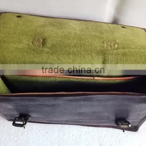 High Quality Stylish Handmade Vintage Leather Messenger Bag thumbnail-3