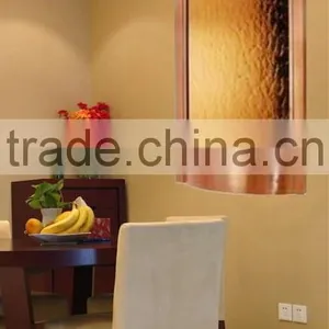 Indoor Hanging Water Wall Stainless Steel Decorative Mirror Glass thumbnail-3