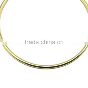Brass Plate Large Metal O Ring for Bag. High Quality Round Ring With Butt Welded Steel Wire Rings ID 8" thumbnail-3