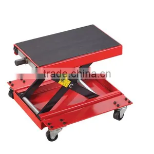 Motorcycle Center Jack Scissor Lift 1100LB Garage Shop Support Stand With a Pan thumbnail-1