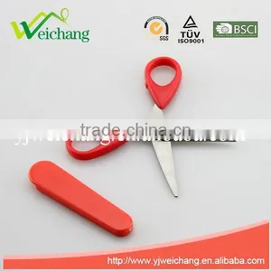 WCSC217 Premium Novelty Wholesale Soft Handle Colorful School Children Plastic Scissors With Cover thumbnail-3