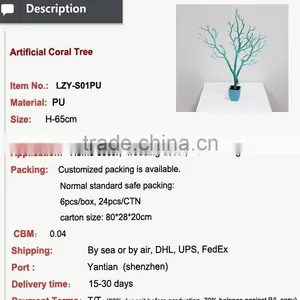 Artificial Decorative White Dry Tree Branch Wedding Table Setting thumbnail-2