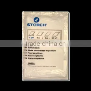 Hot Sale Paintable 4*12.5m 4*5m Dust Drop Sheet Drop Cloth thumbnail-2