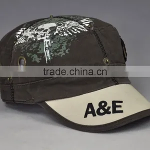 Hipster Beret Distressed Military Hats thumbnail-4