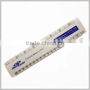 Durable Plastic Glossy Surface Flat Oval Scale Ruler ( 30cm & 15cm ) With Different Proportions thumbnail-2
