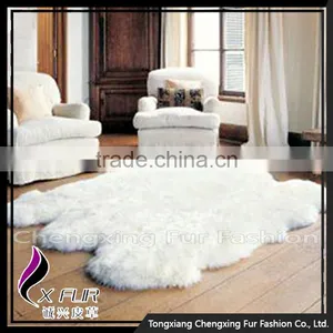 CX-D-110 Luxury Colorful Handmade Sheep Fur Carpet for Home Use With High Quality thumbnail-1