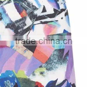 Custom Design Women Yoga High Waist Sport Leggings Digital Print Fitness Pants thumbnail-5