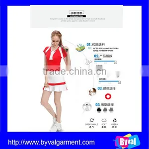2016Fashion Women Sports Wear Dry Fit Tennis Suit Wholesale for Lady thumbnail-6