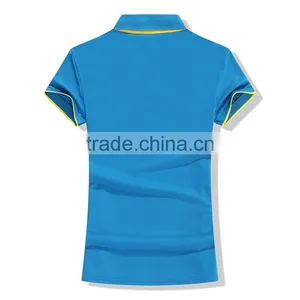T Shirt Manufacturing China 100 Cotton Custom Ladies Polo Shirt thumbnail-3