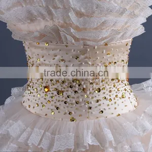 Apricot Strapless Short Mini Evening Dress thumbnail-6