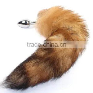 Funny Alternative Toys Men and Women With Metal Dog Tail Fox Tail Point Back Room Anal thumbnail-5
