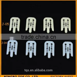 W Shape Milk White Packing Plastic Clips for Garment thumbnail-6