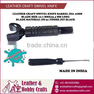 Leather Craft Swivel Knife With Jet Black Finish thumbnail-1