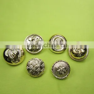 Western Europe Hot Sale Plating Gold Crown Buttons for Brown Leather Buttons thumbnail-5
