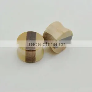 Wooden Ear Plug /ear Expander/ear Flesh Tunnel Body Jewelry WD015 thumbnail-1