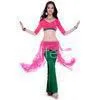 Soft Crystal Ity Cotton Silk Belly Dance Practice Wear Free Size , Belly Dancing Apparel thumbnail-1