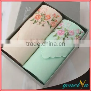 High Quality Cotton Hand Embroidery Handkerchief thumbnail-1
