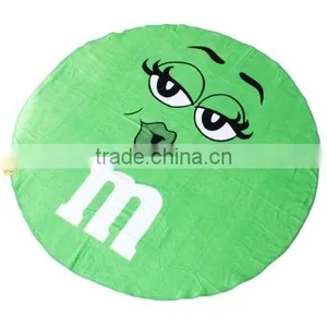 Custom 100% Cotton Reactive Printing Round Beach Towels thumbnail-1