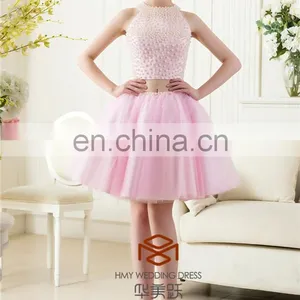 Short Free Prom Girls Dresses HMY-CDA022 Two Pieces Sexy Young Girl Short Cocktail Dress Party Dress thumbnail-2