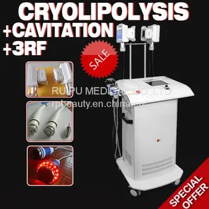 Vertical Cryolipolysis Fat Freezing, Cavitation Fat Burning, RF Wrinkle Removal Beauty Instrument for Sale thumbnail-1