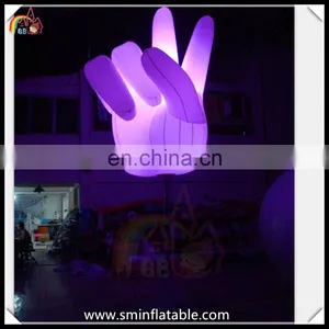 Colorful Inflatable LED Light Tripod Balloon, Inflatable Gesture Stand Stage Light Decoration thumbnail-3