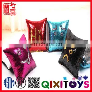 Sequins Mermaid Pillow Covers Whoelsale Mermaid Sequin Throw Pillow Cover thumbnail-1