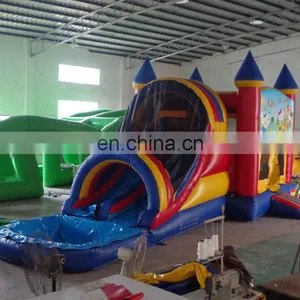 2017 HOT New Product Modular 2 Piece Wet/Dry Inflatable Castle Combo thumbnail-4