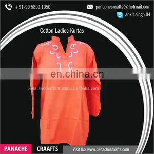 Best Quality Handwork Latest Ladies Designer Cotton Kurtis thumbnail-1