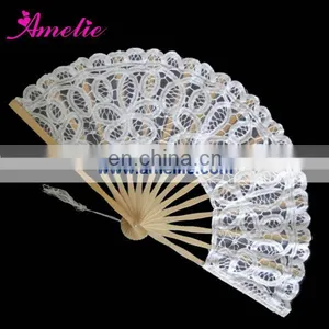 Romantic 27cm Wedding Lace Fan thumbnail-1