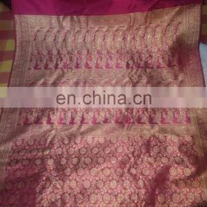 HAND LOOM SILK JUNGLA SAREE thumbnail-6