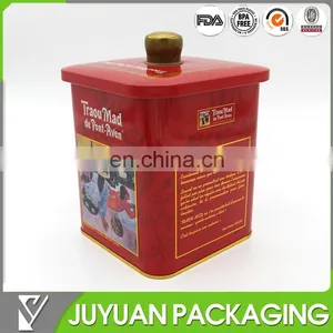 105x105 Recycled Metal Tin Cookie Container Whole Sale thumbnail-2