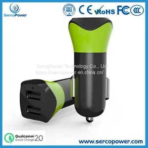 Оптовая продажа автомобильного зарядного устройства с двумя USB-портами thumbnail-1
