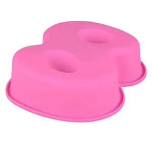 Free Sample Food Grade Heat Resistant Nontoxic Silicone Cake Mold Baking Mousse Pudding Mold Tool Figure 8 thumbnail-3
