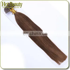 #613 Human Hair Wholesale Cheap Virgin Remy i Tip Curly Hair Extensions thumbnail-3