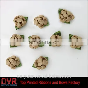 China Wholesale Cheap Decorative Small Flower Satin Ribbon Bow thumbnail-1