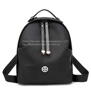 Wholesale Simple Fashion Ladies Waterproof Polyester Students Daily Backpack thumbnail-1